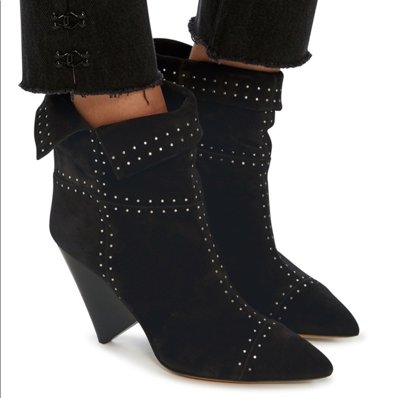 Isabel Marant Shoes - Isabel Marant Suede Studded Bootie